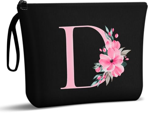 Aucuu Kosmetiktasche Damen Leinwand, Multifunktionaler Make-up-Tasche, Schminktasche, Travel Cosmetic Organizer, Groß Kapazität