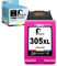 Penguin 305 XL Farbe Druckerpatronen für HP 305XL Farbe für DeskJet 2800e 2820e 2823e 4220e 4222e 4223e Envy 6010 6020 6022 6420 6430 Wiederaufbereitete Patronen(1 Farbe)
