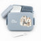 Geschenkfreude Kinder Bento Box Midi Lunchbox für Mepal Bentobox - Brotbox personalisiert Kinder - Pferde Brotdose - 900 ml - Nordic Blue - brotdose schule mädchen kindergarten
