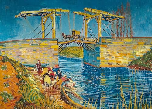 Puzzle für Erwachsene 1000 Teile Langlois Brücke in Arles mit Frauen 70 x 50 cm Puzzles für Erwachsene Pädagogisches Spiel Herausforderung Spielzeug 1000 Teile Puzzles für Erwachsene Kinder