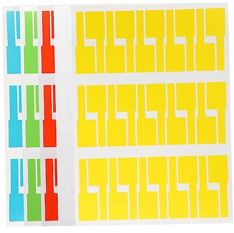 SHOWERORO 20 Hojas Etiquetas Adhesivas Para Cables De Etiquetas Marcadores De Cables Uso Comunicación