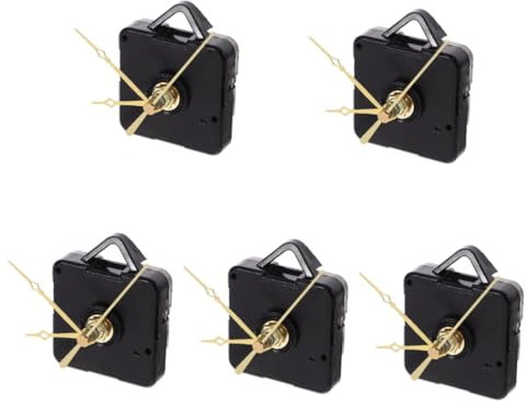 DOITOOL 5 Sätze Uhrwerk Batteriebetrieben Kaminuhren Mit Glockenspiel Motoren Bausätze Bausatz Ersatz-uhrzeiger Uhr-Kits Austausch Der Uhrzeiger Digitale Wanduhr Mechanismen Golden Plastik