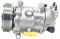 Compresor de aire acondicionado. Compatible con Peugeot 207, 307, 408, C2, C4, Sd6c12, 9659875780, 6453QJ, 6453QK, 6453WK, 6453WL, 96519109, 96598757, 9678656080.