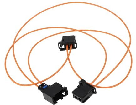 ECSiNG Auto MOST Glasfaser Loop Kabel Bypass-Stecker 50cm Kompatibel mit Mercedes Kompatibel mit Porsche