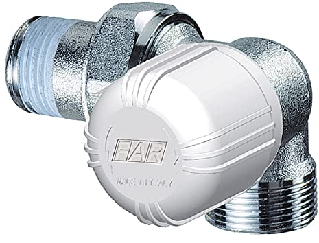 1616 12, mis 1/2, Valvola termostatizzabile ad angolo sinistro FAR