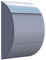 Briefkasten Design Wandbriefkasten Jumbo Grau Metallic/Edelstahl - Bravios