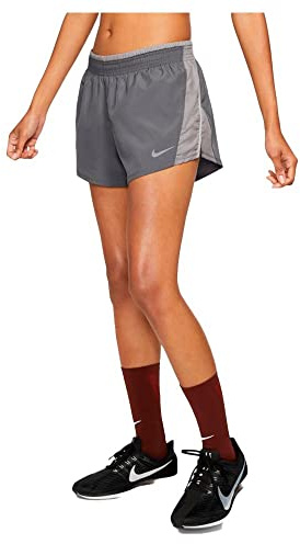 Nike Women's W Nk 10k Short, Grey (Gunsmoke/Atmosphere Grey/Wolf), 2X-Large