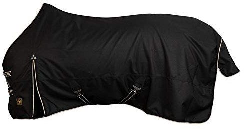 BR Regenschutz Classic - Schwarz, Größe 175 cm, für Pferde, Outdoor, Große Rassen, Wasserfest, Nylon/Polyester, Einfarbig, Pull On