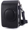 JXE PU Leather Travel Case Replacement Shoulder Bag for Fujifilm Instax Mini Liplay Instant Camera (Black)