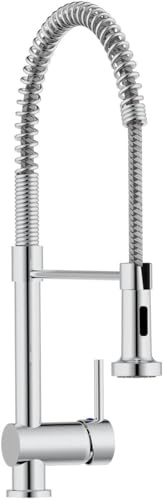 Respekta Niederdruckarmatur für drucklose Untertischspeicher/Niederdruck Armatur mit Stufenloser Temperaturregelung / 360° drehbar/Ovalis Pro
