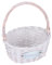 HEMOTON Geflochtener Blumenkorb Rattan Korb Obstkorb Weidenkorb mit Henkel Picknickkorb Einkaufskorb Henkelkorb Hochzeit Streukorb Blumenkinder Körbchen für Landhausstil Deko Tischdeko