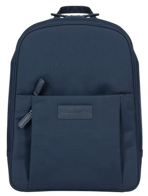 dbramante1928 - Champs-Elysees Rucksack Laptop Tasche 15 Zoll - Laptoptasche für Damen & Herren - Rucksack - Verstellbaren Schultergurten - 100% Recyceltem Kunststoffmaterial Laptop Rucksack - Blau