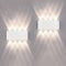 FUPE 2 Stücke Wandleuchte Aussen/Innen LED Wandlampe Außen 16W 1600LM Wandbeleuchtung Up and Downlight IP65 Wasserdichte moderne Aluminium Scheinwerfer Wandleuchten(weißes 4500K natürliches Licht)