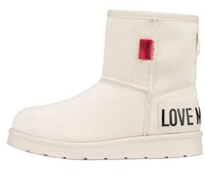 Love Moschino Stivali Donna, Bianco, 38 EU