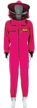 LYSON Imkeranzug mit Schleier, Handstulpen mit Daumenloch Imkeroverall belüftet Professionelle Imkerbekleidung mit abnehmbarem Hut Mütze PREMIUM, Rosa Grösse XS Imkereibedarf Imkerzubehör