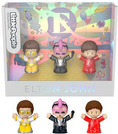 Little People COLLECTOR Elton John - Edizione speciale per adulti e fan, 3 statuette in confezione regalo