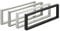 SOTECH 2 Stück Waschtischkonsolen WK450 mm Edelstahl poliert, Design-Waschtischhalterung, stabile Wandkonsolen, Waschbecken Unterbau Wandmontage, Handtuchhalter