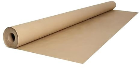 Rouleau de papier kraft couleur Havane, dimensions : 100 cm x 200 m, idéal pour emballages, cadeaux et colis postaux, fabriqué en Italie