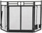 ONWEE Kamingitter, Kamingitter, Doppeltür, dreifach gefaltetes Eisengeflecht, 122 x 80 x 1 cm, mit Werkzeug, Kaminabdeckung (schwarz, 122 x 80 x 1 cm). Sehnsucht nach Vision
