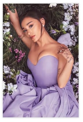 Ariana Grande Poster (7) Leinwand Poster Wandkunst Dekor Druck Bild Gemälde für Wohnzimmer Schlafzimmer Dekoration ungerahmt 30 x 45 cm