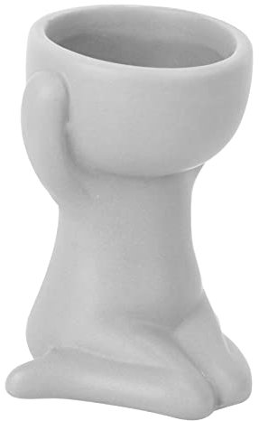 Milisten 1 Pc Figure Pot De Fleurs en Céramique Vase en Céramique Humain Pot De Fleur en Résine Petits Pots De Cactus Jardinière en Forme Humaine Pot De Visage Intérieur Pot en Terre Cuite