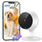 Codnida Babyphone mit Kamera 5.5 LCD 2K 3MP HD Video Babyphon WLAN mit App 4000mAH Akku Infrarot Nachtsicht 2 Wege Audio Vox Modus 4X Zoom Intelligente Überwachung(Schwarz)