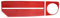 Innenleisten Auto Co-pilot Dashboard Panel AC Air Outlet Vent Dekoration Aufkleber Zubehör Für Mus&tang 2009-2013 (Farbe : Rot)