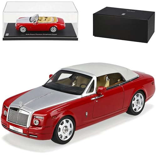 Rolls Royce Phantom Drophead Coupe Cabrio Ensign Rot 1/43 Kyosho Modell Auto