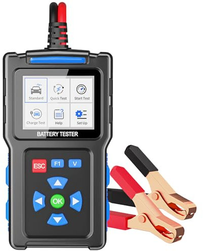 TopDiag Bt300 Battery Tester 12V/24V Automotive Start Test Battery Tester 20-2000 CCA Charge Test Rapid Test Pattern Software Update Multiple Languages