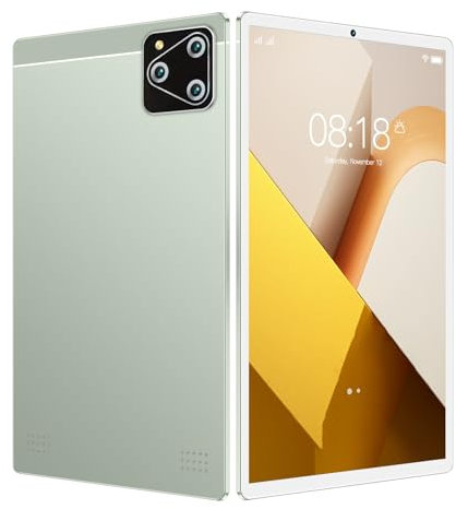 10 Zoll Tablet, Android 14 Tablet PC, 6GB RAM, 128GB ROM, Octa Core Prozessor, 1200 * 1920 HD Touchscreen, 8MP+20MP Dual Kamera, Dual SIM, BT, WLAN, 8000mAh Lange Akkulaufzeit