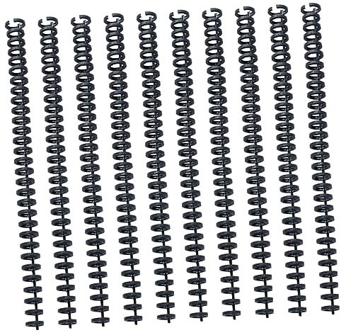 30 Stk Kunststoffspule Drahtbinderücken Mit Doppelter Schlaufe Spiralnotizbücher Binderücken Aus Draht Drahtbindekämme Offener Binderring Bindende Stacheln Bindedraht Plastik HOODANCOS