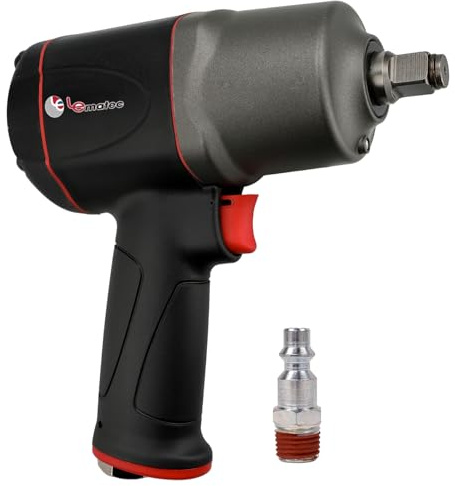 LE LEMATEC 1/2 Zoll Druckluft-Schlagschrauber 304.8 m-lbs, Doppelhammer-Druckluftpistole
