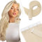 Elailite Tape Extensions Haarverlängerung - Invisible Tape Extensions Echthaar - Remy Real Human Hair - 20 PCS 30g Tape in Extensions - glatt - #60 Platinblond - 40cm
