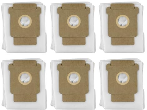 6 Piezas Q0520 Q052020 Bolsas De Repuesto Para Aspiradoras iRobot Roomba 2 Essential con Base De Vaciado Automático Q0250, Roomba 105 Combo, Plus 405 Combo, Plus 505 Combo, Bolsa De Depósito