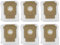6 Piezas Q0520 Q052020 Bolsas De Repuesto Para Aspiradoras iRobot Roomba 2 Essential con Base De Vaciado Automático Q0250, Roomba 105 Combo, Plus 405 Combo, Plus 505 Combo, Bolsa De Depósito