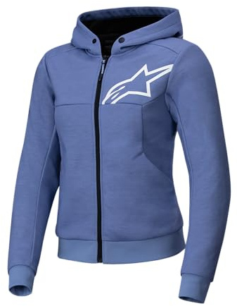 Alpinestars Stella Chrome V2 Sport Damen Motorrad Zip Hoodie, blau, S