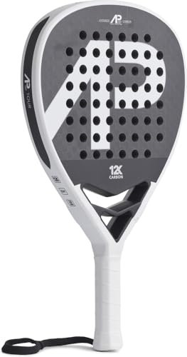 Acapulco 69 - Racchetta da tennis per paddle | Expert AP69102 Tour | 100% strato di carbonio, a forma di diamante, semi-morbida, durevole, per interni ed esterni, bianco