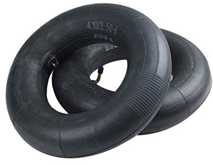 Glayent Camera d'aria di ricambio 4.10/3.50-6 o 4.00-6 per carriole, spazzaneve, carri, a mano, tosaerba e molto altro ancora, con valvola in metallo piegato TR87