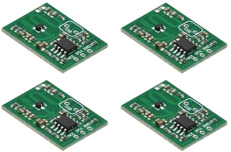 ZEPFJHE Empfindlichkeitsradar Bewegungsmeldermodul für Projekte, einstellbare Entfernung und Auslösezeiteinstellung, Starkes Mikrowellenradar Bewegungssensormodul