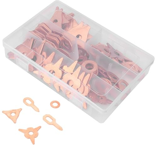 Car Dent Puller Rings, 110Pcs Triangle OT Round Metal Dent Pulling Sheet Car Body Spot Welder Pads Set Auto Spot Welding Metal Shrink Repair Tool Accessories, Universal for SUV Sedan Truck