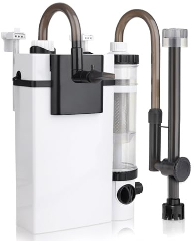 hygger Hang On Aquarium Filter,Leiser Fish Tank External Filter,600L/H 8W Aquarium Filter mit Fischabfallsammler, Verstellbarer Wasserdurchfluss Hang On Back Filter bis 56-113L Tanks