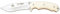 Cudeman Cuchillo de Supervivencia JJSK1 124-B Hoja de 12 cm. Acero Mova Micarta Blanca + Tarjeta Multiusos de Regalo