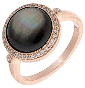 Orphelia Damen-Ringe 925_Sterling_Silber mit Rund Perlmutt zr-7367/50-P