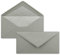 75 x DIN Lang Briefumschläge - Hell-Grau mit weißem Seidenfutter - 11x22 cm - 80 g/m² - ideal für Einladungen, Weihnachtskarten, Glückwunschkarten aus der Serie Farbenfroh