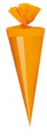 25 Deko Schultüten / Länge: 12cm / Farbe: orange