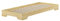 Erst-Holz Extra platzsparendes stabiles Flachbett in kompakter Form 90x190 Studentenbett Massivholz V-60.41-09-190, Ausstattung:Rollrost inkl.