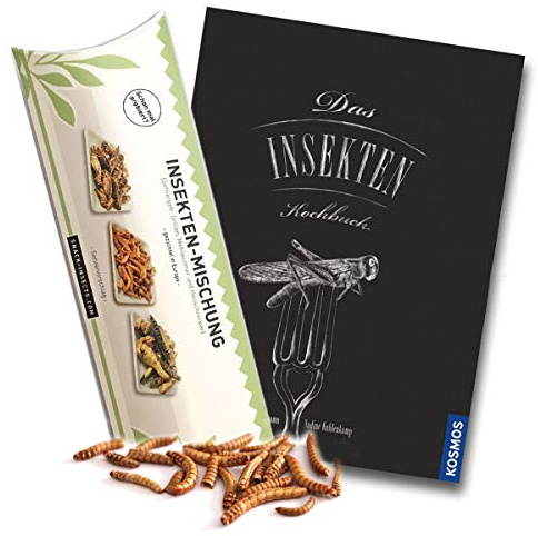 Insekten Kochbuch Set - Insektenkochbuch & Insekten zum Essen / Heuschrecken, Mehlwürmer und Grillen - dazu leckere Insektenrezepte von SNACK insects