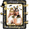 Geburtstag Aufblasbarer Bilderrahmen mit 16 PCS Foto Requisiten, Happy Birthday Photo Booth, Schwarz Gold Fotobox Accessoires, Party Selfie Rahmen für Geburtstagsdeko