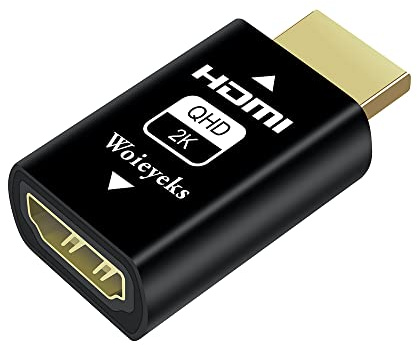Woieyeks HDMI edid Emulator passthrough-1920x1080@60Hz Default Resolution-HDM I Dummy Plug Headless Ghost Display Emulator for HDMI Switches/Extender/AV Receiver/Video Splitters etc