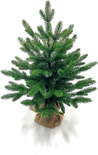 EveXmas- Adele- 55 cm- 100% Spritzguss - Künstlicher Weihnachtsbaum wie EIN echter - Tannenzweige aus 100% Polyethylen- Auf einem Metallständer- Aufbewahrungstasche im Lieferumfang enthalten